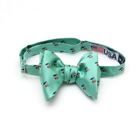 Green Silk Big Butterfly Bow Tie S533 - Picture 7 of 16